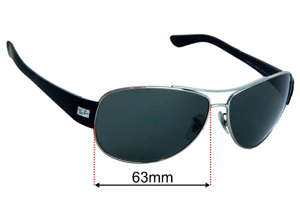 Ray-Ban RB3467 63mm Replacement Lenses